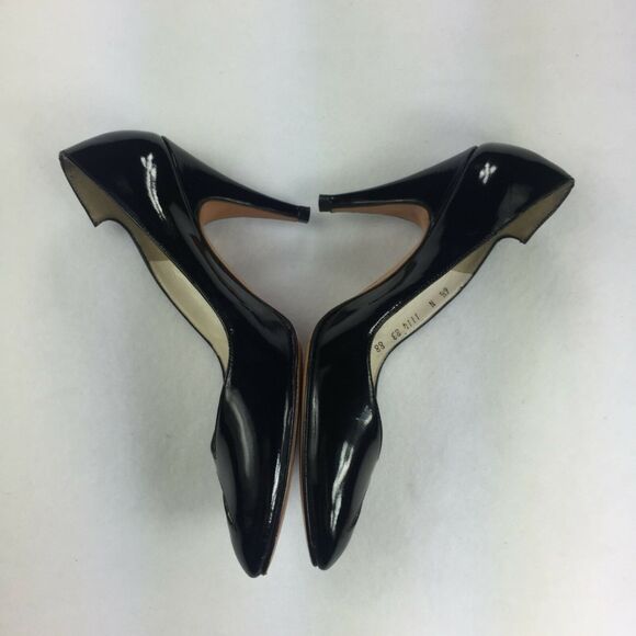 Vintage D’Antonio Luxury High Heels Size 6.5 N Black Cream Pointed Toe Pumps - Picture 3 of 10